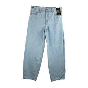 Levis baggy dad jeans light wash 90s retro relaxed retro boho sz 28